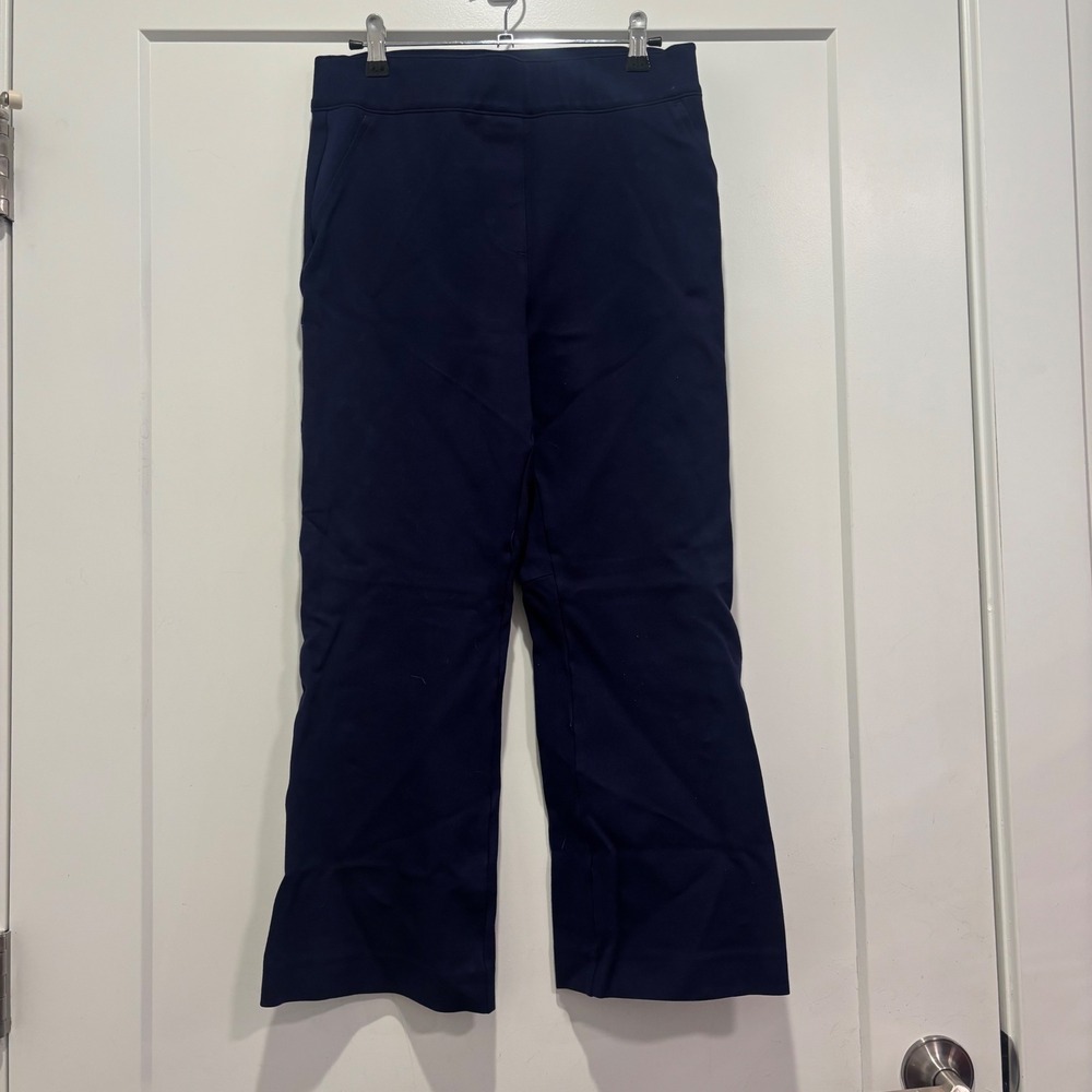 Spanx Mens Navy Blue‎ Pull On Straight Leg Trousers Pants Size Medium 0091